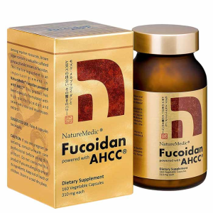 Viên uống hỗ trợ điều trị ung thư NatureMedic Fucoidan AHCC, Lọ 160 viên