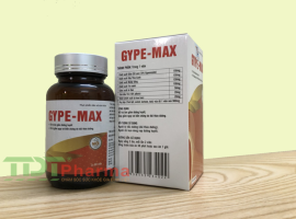 GYPE-Max Hỗ trợ giảm đường huyết và làm giảm nguy cơ đái tháo đường, Lọ 60 viên