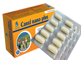 Canxi Nano Plus - Bổ xung canxi và Vitamin D3, Hộp 30 viên (3 vỉ, mỗi vỉ 10 viên)