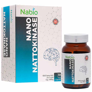 Nano Nattokinase - đánh tan cục máu đông, phòng ngừa đột quỵ. Hộp 30 viên